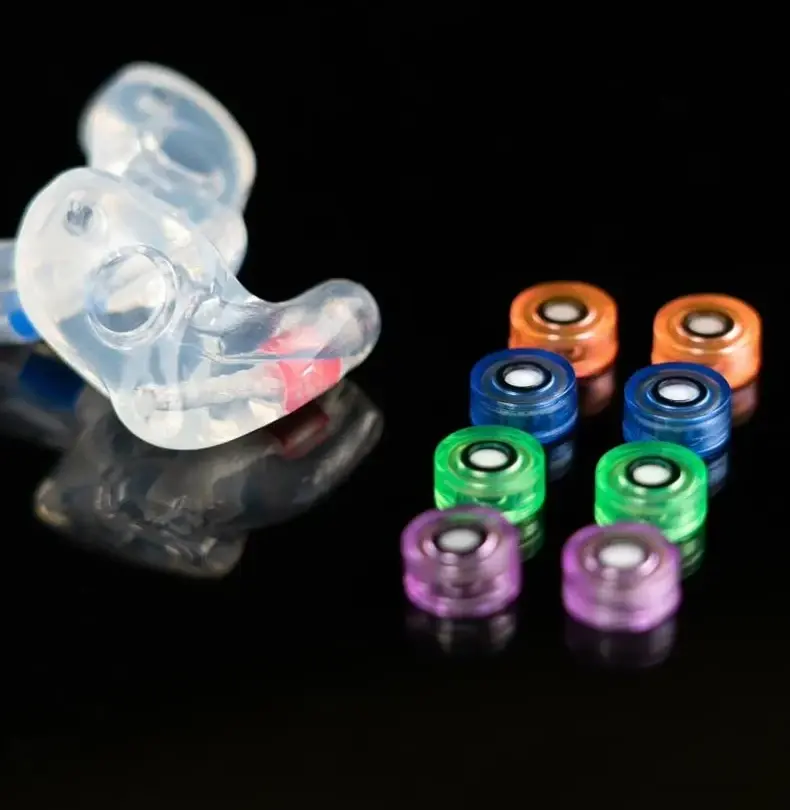 The One&reg; custom filtered earplugs with interchangeable filters